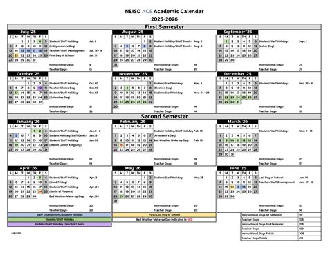 North East NEISD School Calendars 25-26 [PDF] - EduCounty