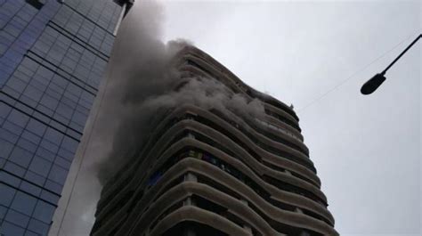 Fire in residential building in Mumbai