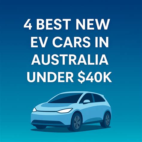 4 Best New EV Cars in Australia Under 40k Range – Affordable 2025 Electric Options