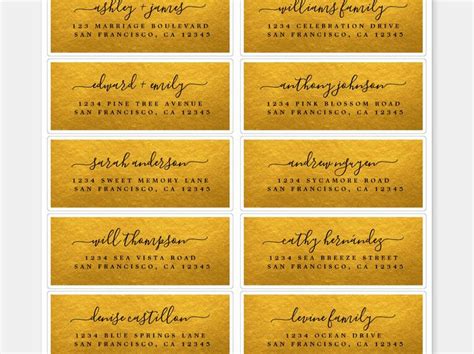 Image result for Wedding Invitation Address Labels
