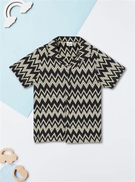 Buy Boys Chevron Crochet Resort Shirt Online at just Rs. 549.0 ...