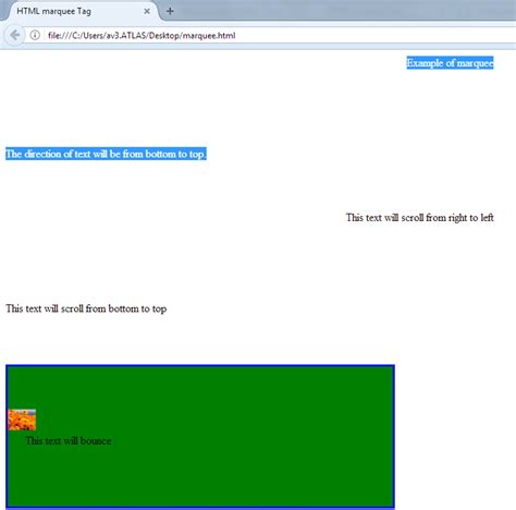 Marquee Element Tutorial 的图像结果
