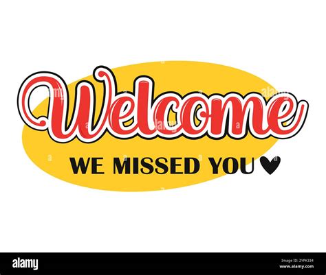Welcome home text message Stock Vector Images - Alamy