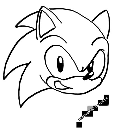 Image result for Sonic Head Drawing Tutorial