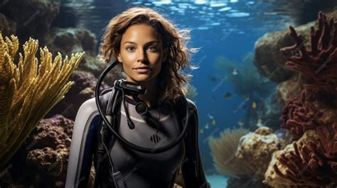 Premium Photo | Pioneering Woman in Ocean Conservation female marine ...