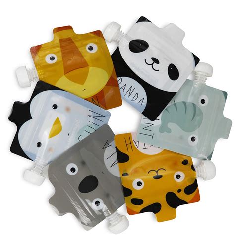 Buy Reusable Food Pouch for Homemade Organic Food for Babies and ...