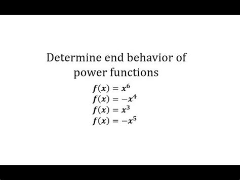Image result for Power Function End Behavior Model