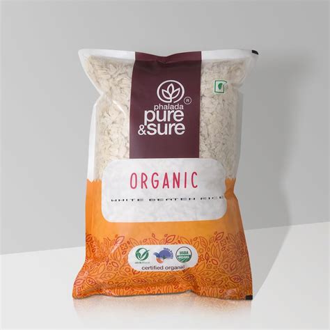 Pure & Sure Organic Poha (Beaten Rice) 1Kg | 100% Naturally Processed ...