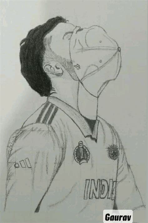 Virat Kohli | Character sketch, Sketches, Easy portrait drawing