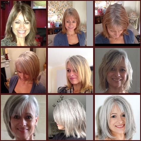 Growing Out Grey Hair Transition - Hairstyle Guides