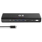 QZ USB 4.0 Hub, Dual Display, HDMI 8K/60Hz, 4K/120Hz, DisplayPort 8K ...