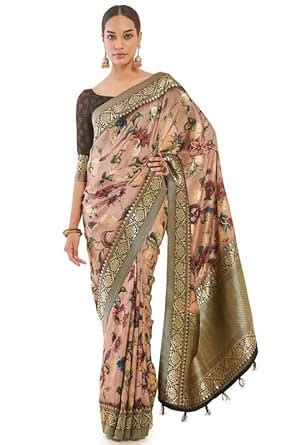 Soch Tussar Silk Women's Woven Tussar Saree (Srevjq23229A_Multicolour ...