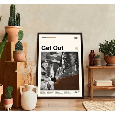 Get out Poster, Get out Movie, Get out Horror Film, Retro Mo | Inspire ...