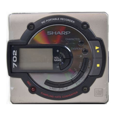 Sharp MiniDisc Recorder User Manual 的图像结果