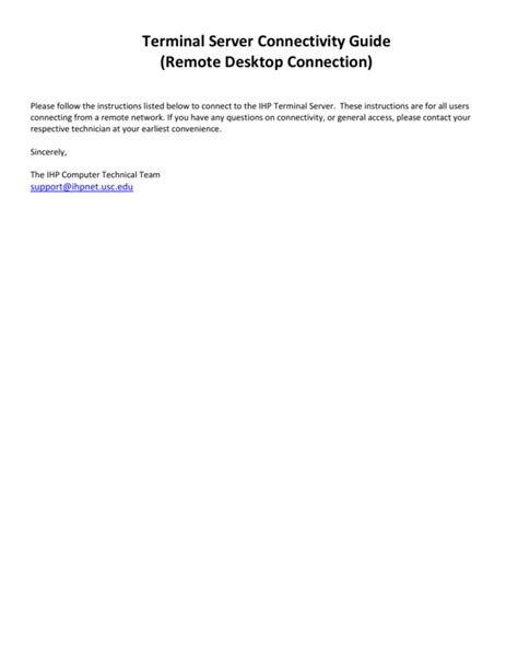 Image result for Terminal Server Connection