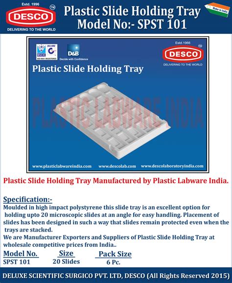 Plastic Slide Holding Tray Manufacturer, Supplier and Exporter India