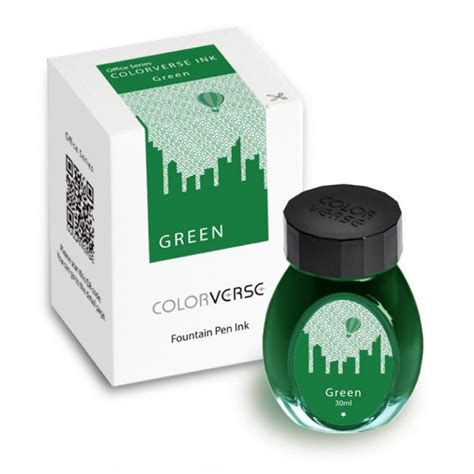 Colorverse | Office Series | Ink Bottle | Green | 30ml | Fountain Pen ...