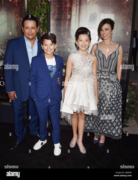 HOLLYWOOD, CA - APRIL 15: (L-R) Raymond Cruz, Roman Christou, Jaynee ...