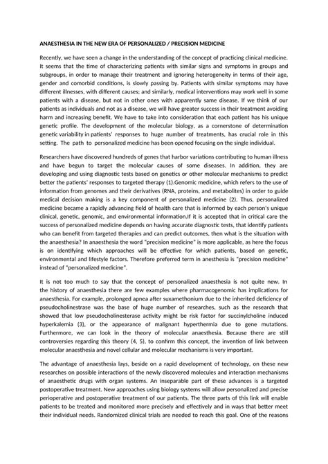 Precision Anesthesia 的图像结果