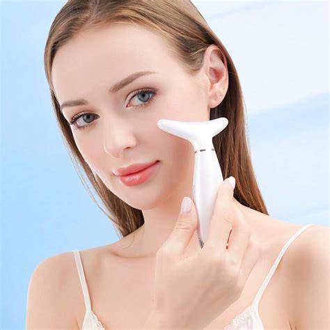 Massageador de beleza facial e pescoço com aquecimento e 3 modos de ...