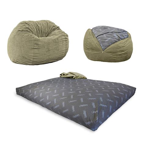 CordaRoy Convertible Bean Bag Chair / Bed | The Green Head