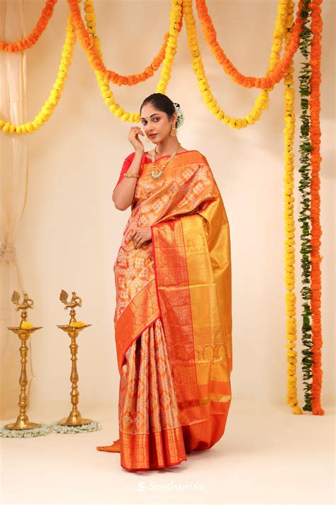 Buy Kanjivaram Tissue Silk Sarees Online | Singhania's