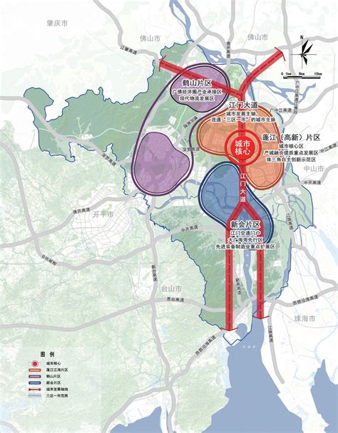 江门东部“三区一市”城市空间发展战略 规划