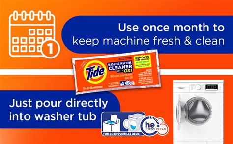 Tide Washing Machine Cleaner Instructions 的图像结果