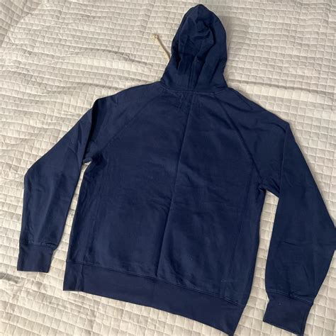 College Vault Navy and white Duke University hoodie... - Depop