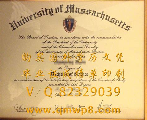 美国麻省大学毕业证/文凭/学位证书 | University, Chancellor, Presidents