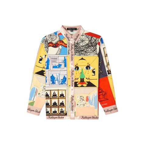 Kidsuper Mens Printed Satin Shirt – Extra Butter India