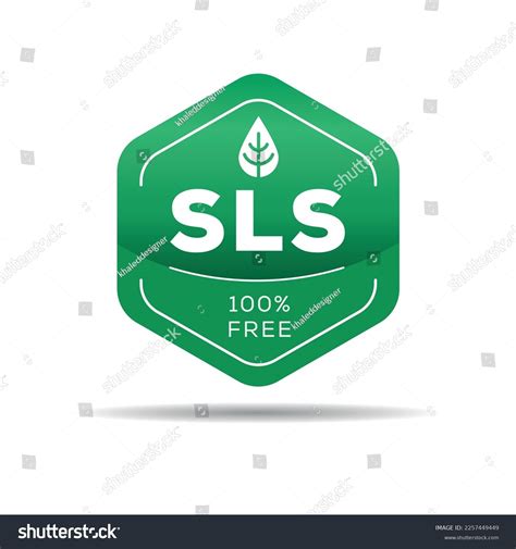 Sls Free Sodium Lauryl Sulfate Label: เวกเตอร์สต็อก (ปลอดค่าลิขสิทธิ์ ...