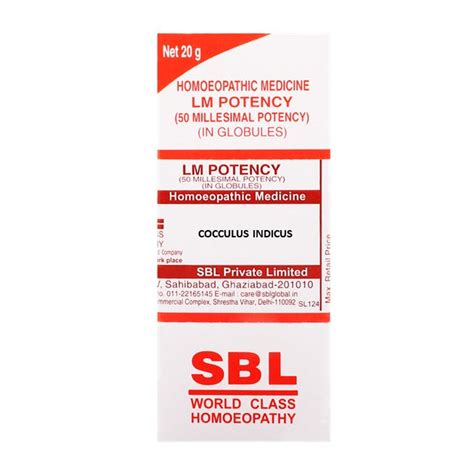 Cocculus Indicus LM Potency DIlution 01 - 06 | Homeomart