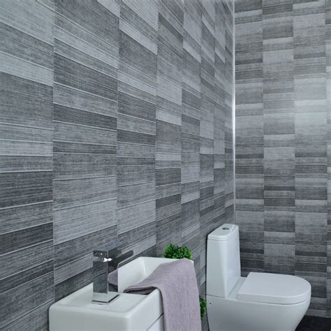 Dark grey bathroom wall panels - cladding panels kitchen shower ...