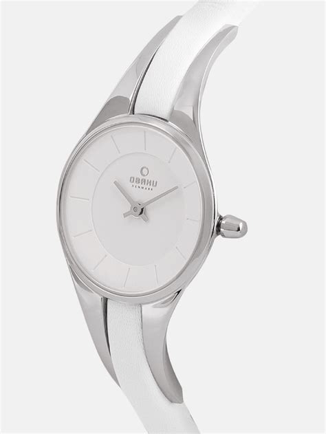 Buy Obaku Morgen Snow Silver Round Dial Women's Watch (V110LXCIRW) Online