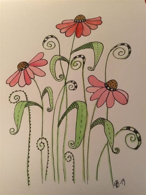 flower drawing and painting