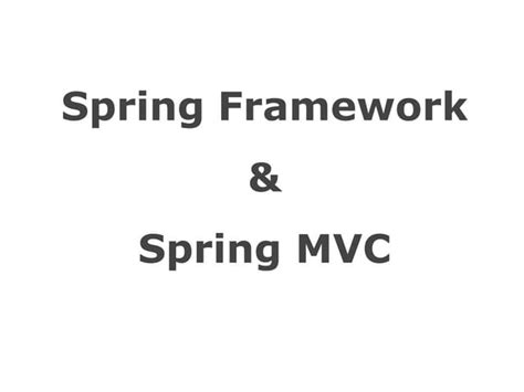 Spring MVC Framework 的图像结果