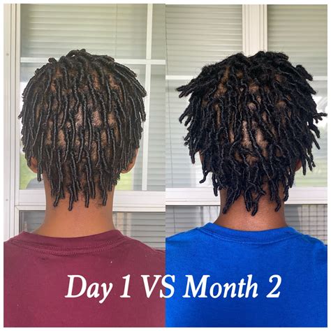Day 1 VS Month 2 | Short locs hairstyles, Dreadlock hairstyles for men ...