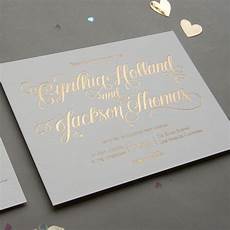 Gold Foil Printing Wedding Invitations by Gold Foil Wedding Invitations Gold Foil Printing Wedding Invitations