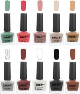 Kwality Matte Nail Polish Combo | Velvet Dull Matte Nail Paint ...