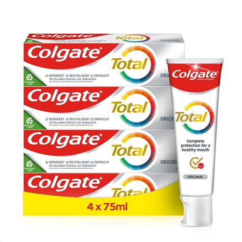 Buy Colgate Total Original Toothpaste 4x100ml Stronger 24-hour ...