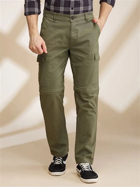 Being Human Mens-Bottom Cargo Olive