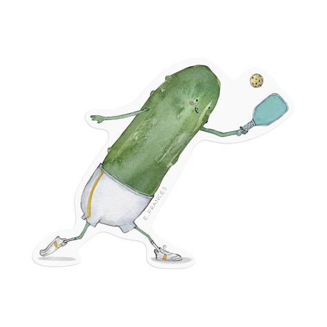 Pickleball Sticker - E. Frances Paper