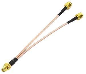 GraspaDeal RF Assemblies SMA Male to Dual SMA Female Splitter Adapter ...