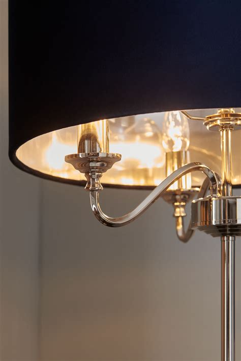 Buy Navy Blue Burford 3 Light Floor Lamp from the Next UK online shop