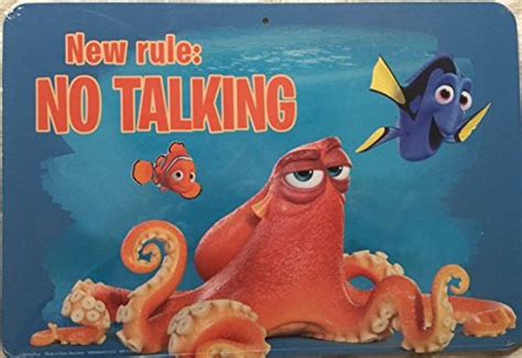 Disney Finding Dory Decorative Sign - New Rule: No Talking : Amazon.in ...