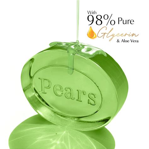 Pears Naturale Aloe Vera Detoxifying Soap Bar (Pack of 4), 500g ...