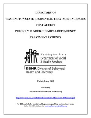 Fillable Online dshs wa Directory of washington state residential ...