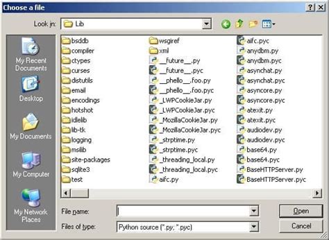 Image result for wxPython Open File Dialog