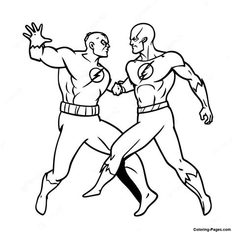 Flash Vs Reverse Flash Coloring Pages